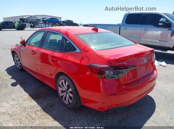 2HGFE2F29TH511014 2026 HONDA CIVIC Красный Задняя левая четверть