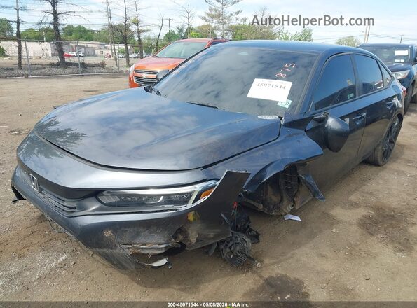 2HGFE2F2XNH506875 2022 HONDA CIVIC Серый Вид спереди
