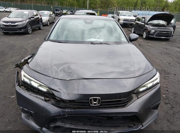 2HGFE2F2XRH588449 2024 HONDA CIVIC Gray Вид щитка приладів
