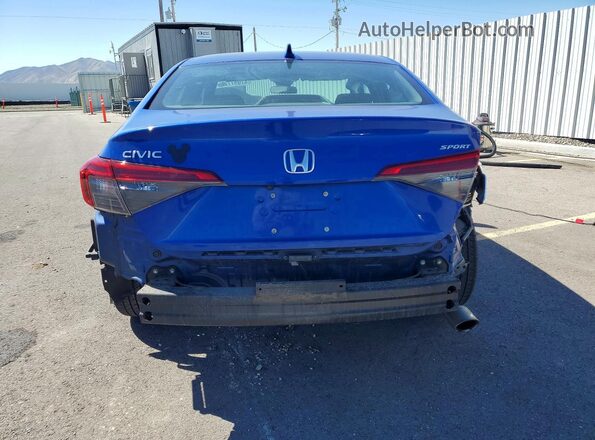 2HGFE2F50NH557361 2022 HONDA CIVIC Blue Widok z tyłu