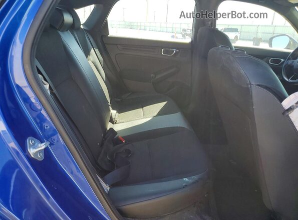 2HGFE2F50NH557361 2022 HONDA CIVIC Blue Widok tylnych siedzeń