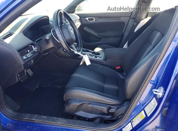 2HGFE2F50NH557361 2022 HONDA CIVIC Blue Widok wnętrza z przodu