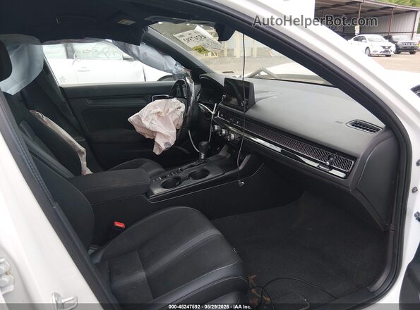 2HGFE2F50NH610981 2022 HONDA CIVIC White წინა სალონის ხედი