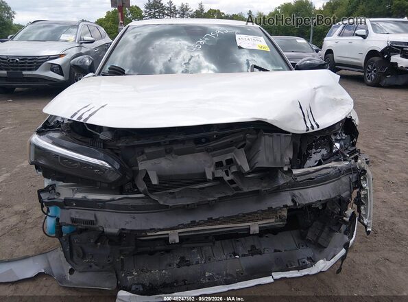 2HGFE2F50NH610981 2022 HONDA CIVIC White უკანა სალონის ხედი