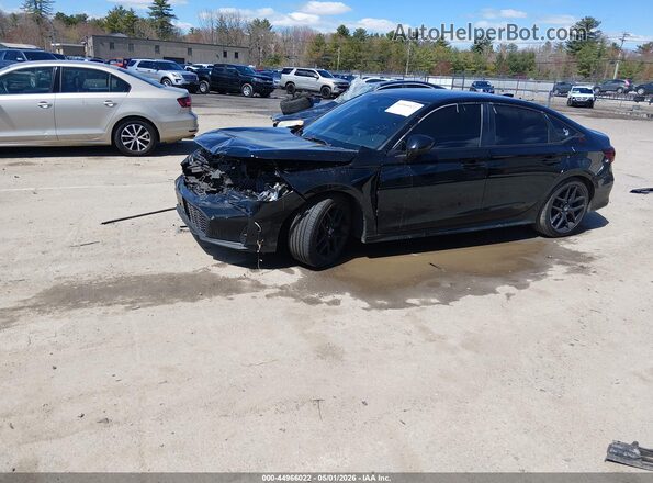2HGFE2F50SH505904 2025 HONDA CIVIC Black Առջևի ձախ երեք քառորդ տեսարան