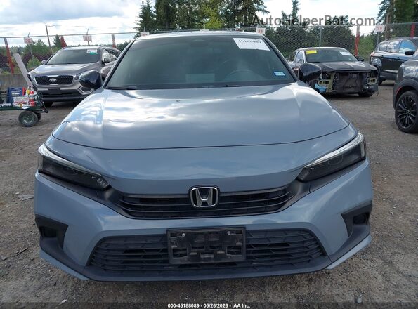 2HGFE2F51NH570961 2022 HONDA CIVIC Blue Вид щитка приладів