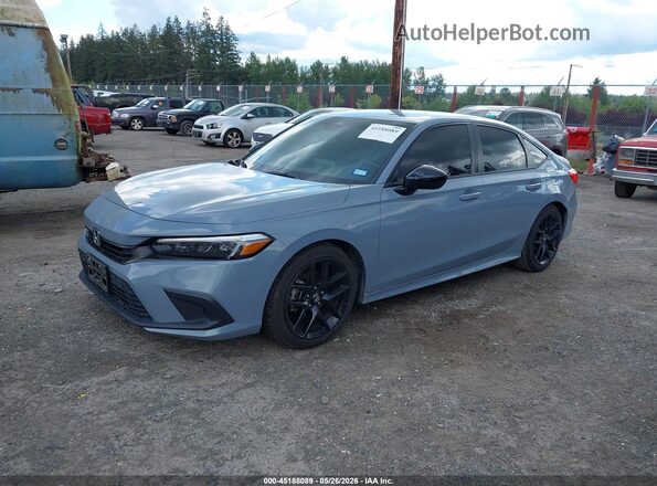 2HGFE2F51NH570961 2022 HONDA CIVIC Blue Передня ліва чверть