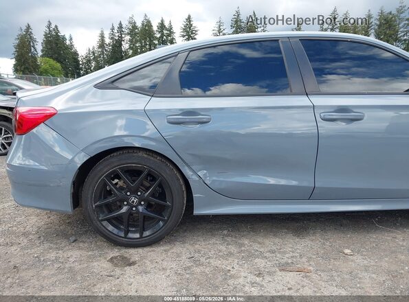 2HGFE2F51NH570961 2022 HONDA CIVIC Blue Вид спереду