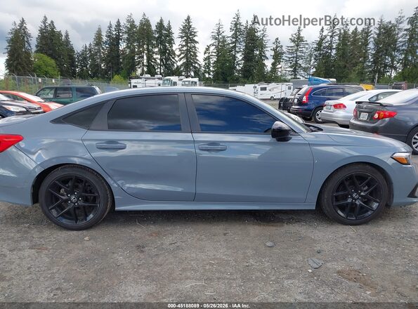 2HGFE2F51NH570961 2022 HONDA CIVIC Blue Вид задньої частини салону