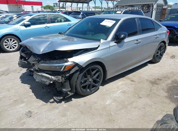 2HGFE2F51NH573097 2022 HONDA CIVIC Серебряный Передняя левая четверть