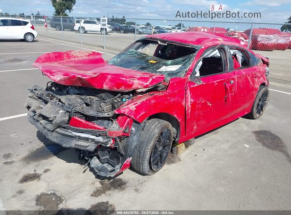 2HGFE2F51NH581118 2022 HONDA CIVIC Red Առջևի ձախ երեք քառորդ տեսարան