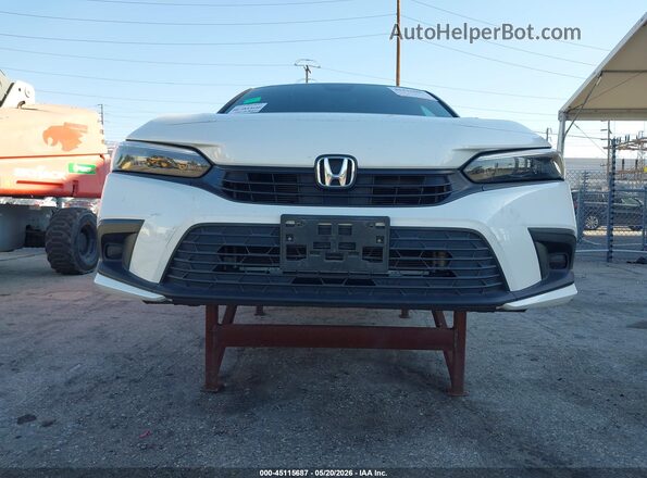2HGFE2F51NH588117 2022 HONDA CIVIC White Դիմացի տեսք