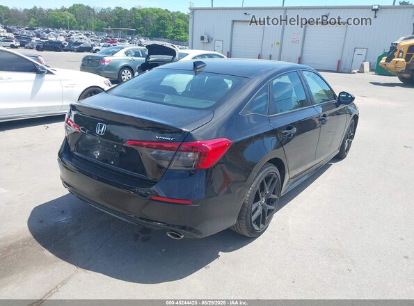2HGFE2F51NH605451 2022 HONDA CIVIC Black უკანა მარჯვენა