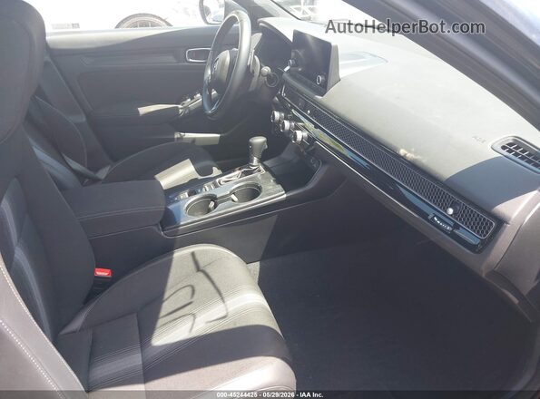 2HGFE2F51NH605451 2022 HONDA CIVIC Black წინა სალონის ხედი