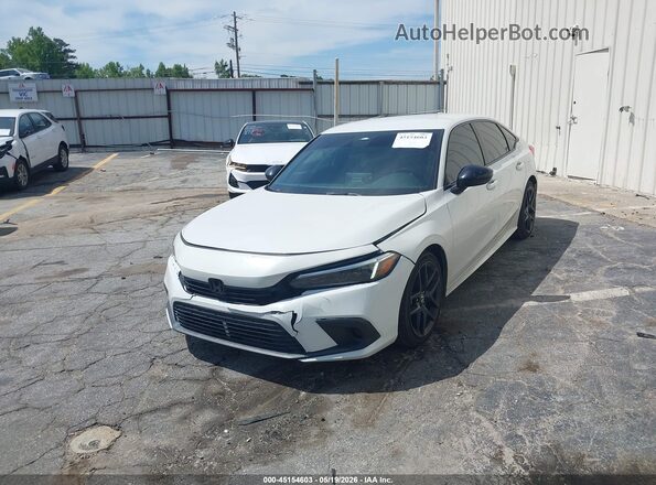 2HGFE2F51PH541138 2023 HONDA CIVIC White Առջևի ձախ երեք քառորդ տեսարան