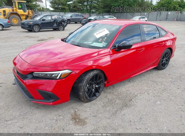 2HGFE2F51RH555995 2024 HONDA CIVIC Red Передня ліва чверть