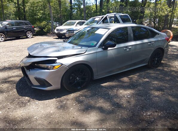 2HGFE2F51RH572134 2024 HONDA CIVIC Silver წინა მარცხენა ხედი სამი მეოთხედიდან