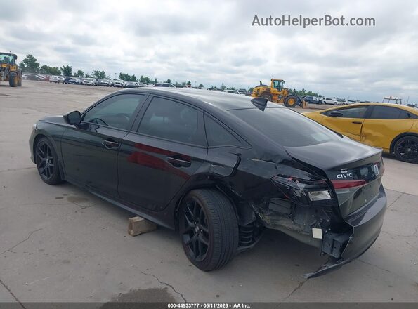 2HGFE2F51SH560345 2025 HONDA CIVIC Black უკანა მარცხენა