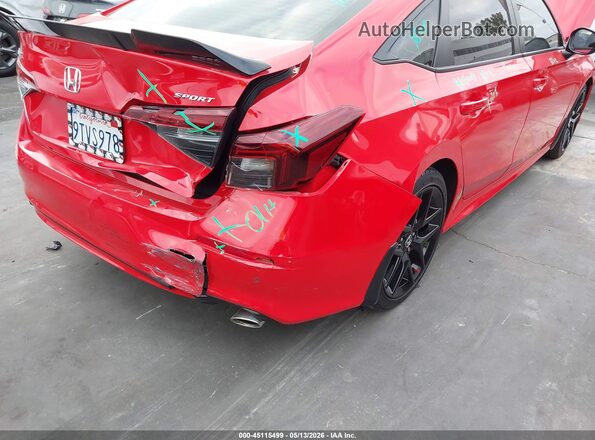 2HGFE2F51SH561107 2025 HONDA CIVIC Red Vista frontal