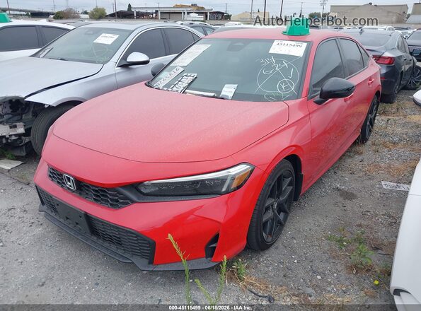 2HGFE2F51SH561107 2025 HONDA CIVIC Red Vista tres cuartos delantera izquierda
