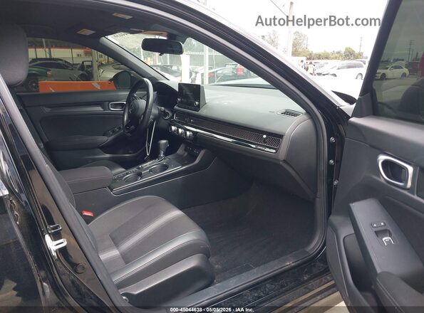 2HGFE2F52PH554710 2023 HONDA CIVIC Black წინა სალონის ხედი