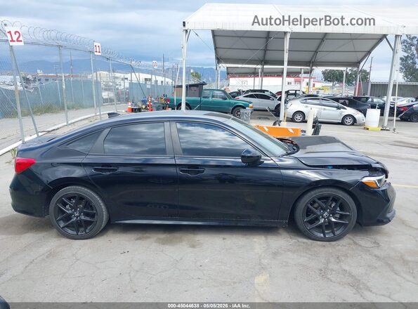 2HGFE2F52PH554710 2023 HONDA CIVIC Black უკანა სალონის ხედი