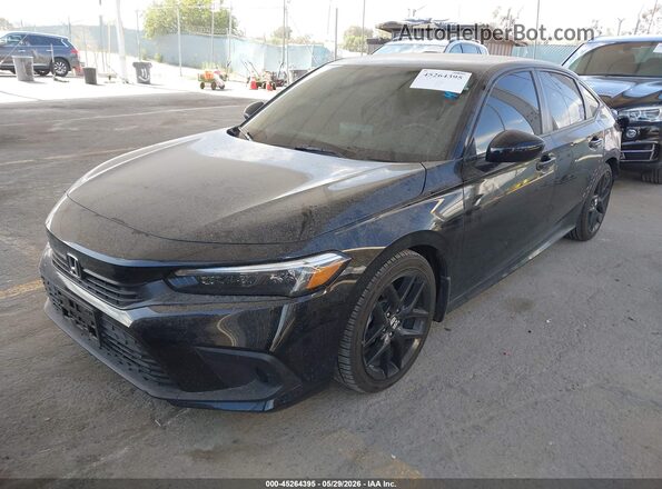 2HGFE2F52RH531768 2024 HONDA CIVIC Black Առջևի ձախ երեք քառորդ տեսարան