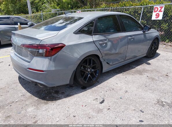 2HGFE2F52SH577722 2025 HONDA CIVIC Gray Հետևի աջ