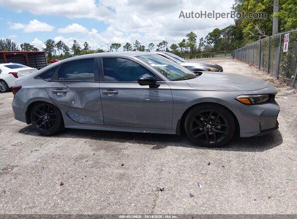 2HGFE2F52SH577722 2025 HONDA CIVIC Gray Սալոնի հետևի տեսք