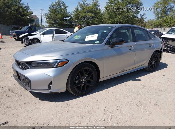 2HGFE2F52TH564339 2026 HONDA CIVIC Silver წინა მარცხენა ხედი სამი მეოთხედიდან