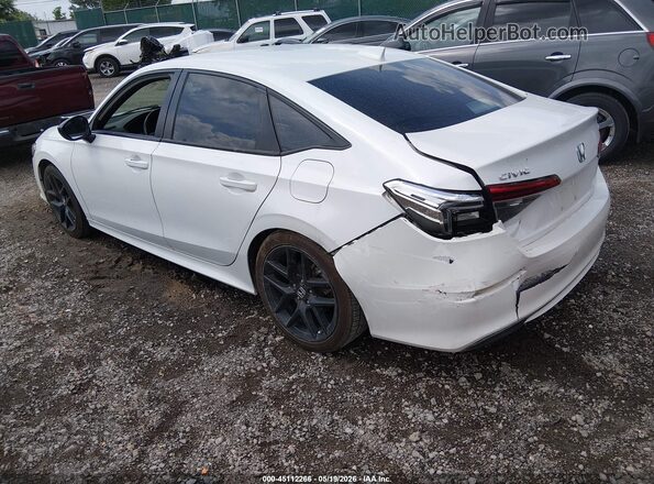 2HGFE2F53NH502340 2022 HONDA CIVIC White Rear left