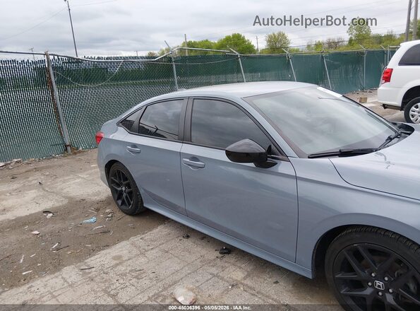2HGFE2F53NH531708 2022 HONDA CIVIC Light Blue Вид задней части салона