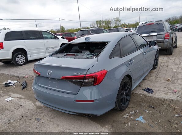 2HGFE2F53NH531708 2022 HONDA CIVIC Light Blue Задняя правая четверть