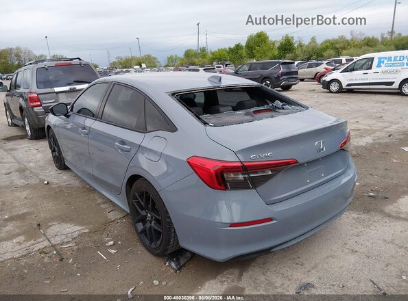 2HGFE2F53NH531708 2022 HONDA CIVIC Light Blue Задняя левая четверть