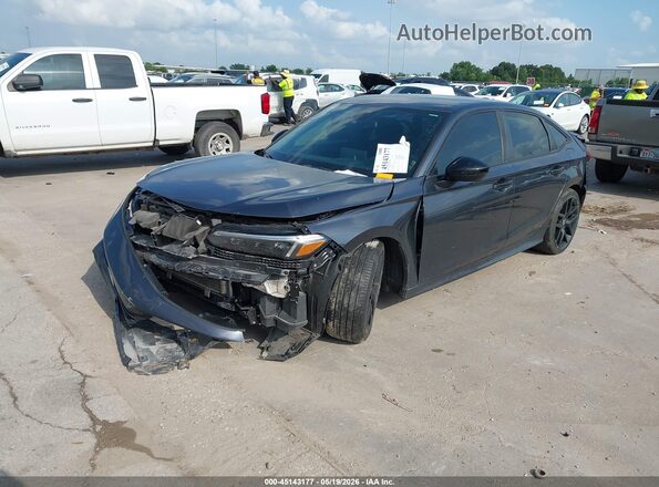 2HGFE2F53NH607217 2022 HONDA CIVIC Black Front left