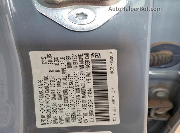 2HGFE2F53PH514944 2023 HONDA CIVIC Charcoal Vista del compartimento del motor