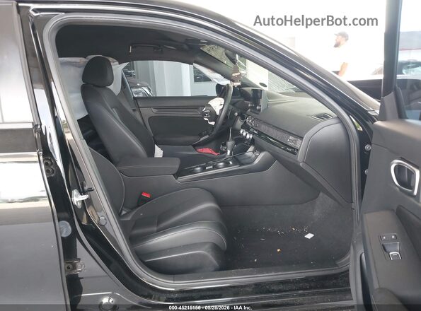 2HGFE2F53PH527841 2023 HONDA CIVIC Black Вид салону спереду