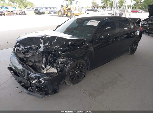 2HGFE2F53PH527841 2023 HONDA CIVIC Black Передня ліва чверть