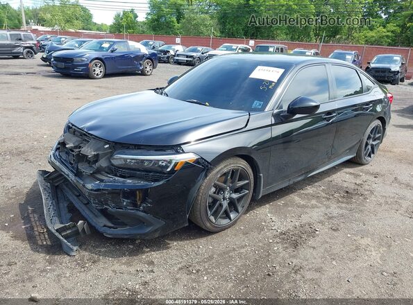 2HGFE2F53PH536281 2023 HONDA CIVIC Black Передня ліва чверть