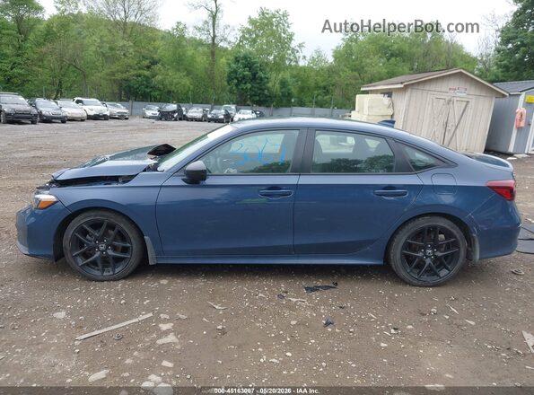 2HGFE2F53SH573128 2025 HONDA CIVIC Blue Սալոնի 360 աստիճան տեսք