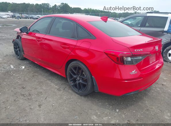 2HGFE2F54NH516795 2022 HONDA CIVIC Красный Задняя левая четверть