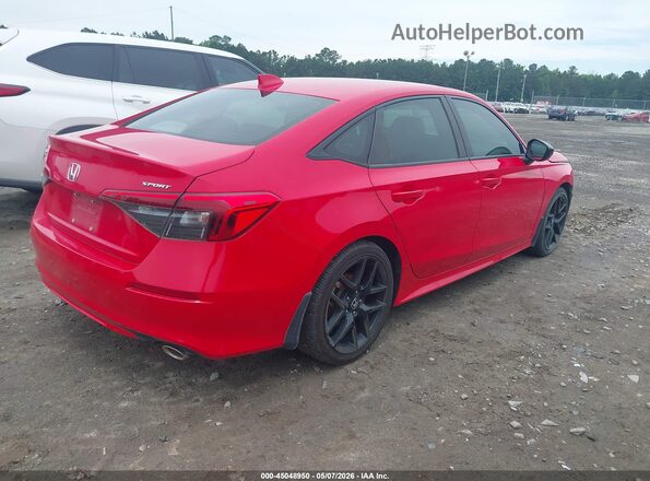 2HGFE2F54NH516795 2022 HONDA CIVIC Красный Задняя правая четверть