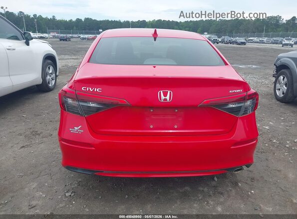 2HGFE2F54NH516795 2022 HONDA CIVIC Красный 