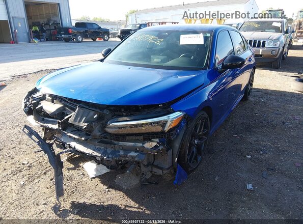 2HGFE2F54NH528090 2022 HONDA CIVIC Blue Przód lewy