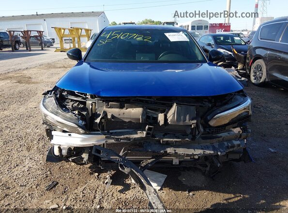 2HGFE2F54NH528090 2022 HONDA CIVIC Blue Widok wnętrza z tyłu