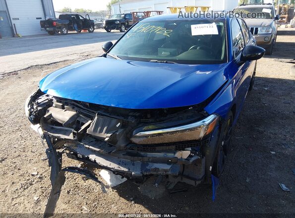 2HGFE2F54NH528090 2022 HONDA CIVIC Blue Widok z przodu