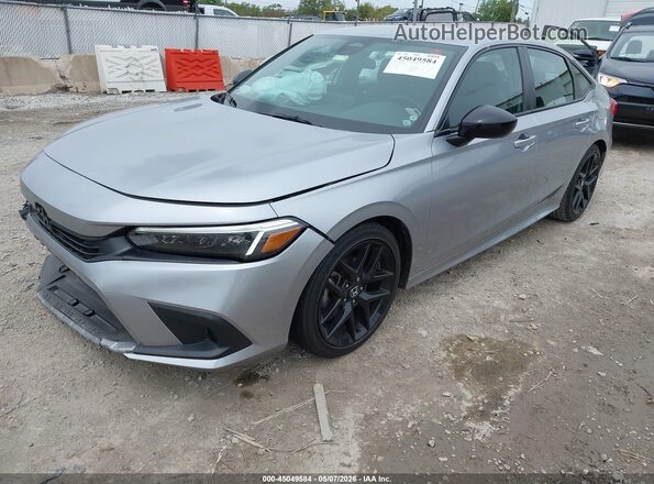 2HGFE2F54NH603449 2022 HONDA CIVIC Серый Передняя левая четверть