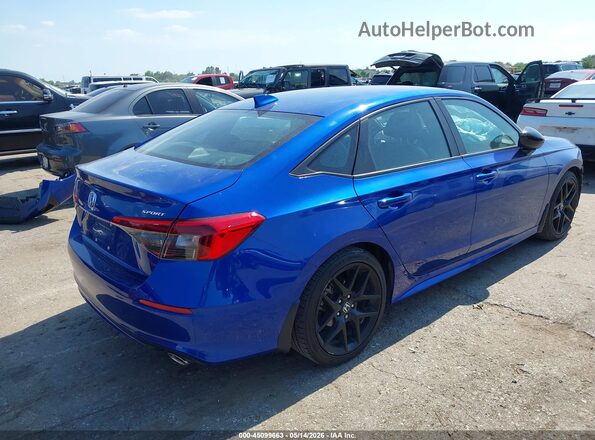 2HGFE2F54RH540665 2024 HONDA CIVIC Синий Задняя правая четверть