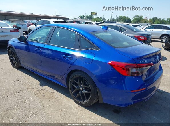 2HGFE2F54RH540665 2024 HONDA CIVIC Синий Задняя левая четверть