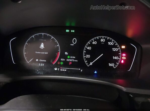 2HGFE2F54RH564495 2024 HONDA CIVIC Blue უკანა სავარძლების ხედი
